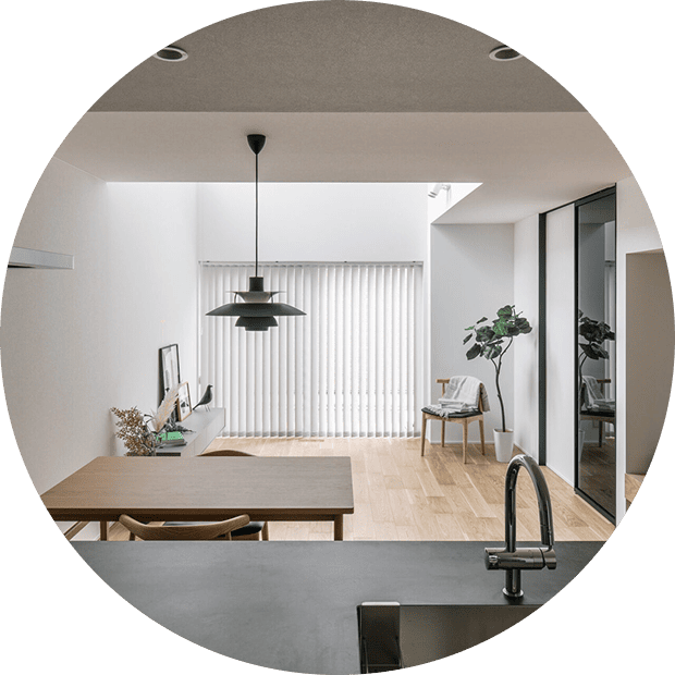 リアルな空間の広がりと理想の暮らしを具体的にイメージできる。