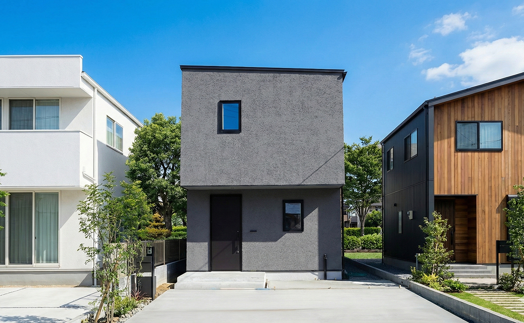 上質な外壁とこだわりのキッチン・洗面