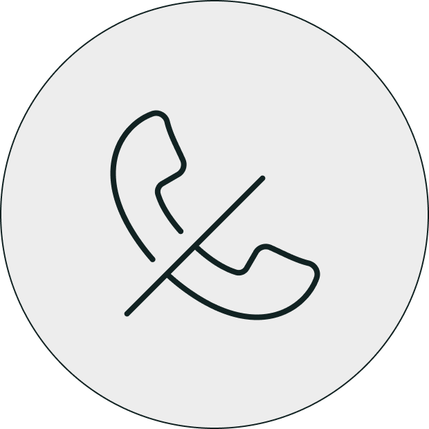 営業行為は一切行いません。