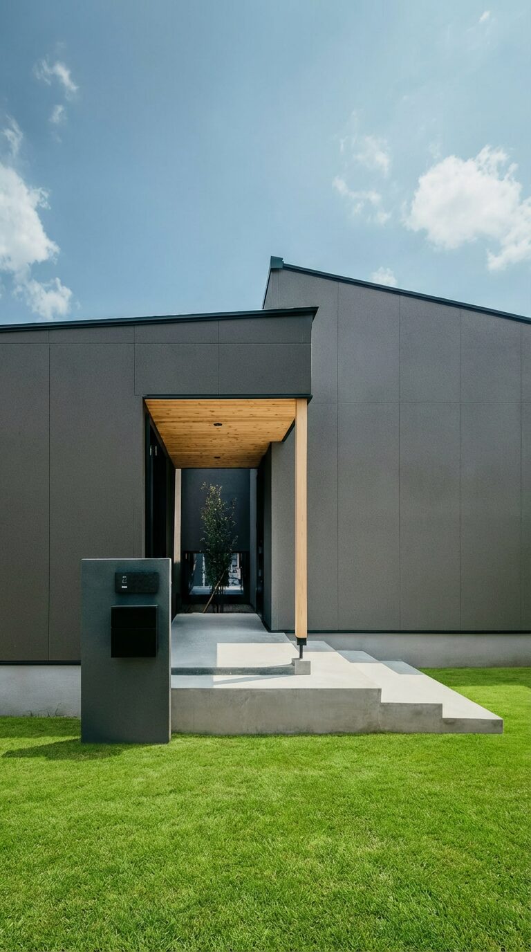 中庭のある住居兼アトリエ / 八尾市沼